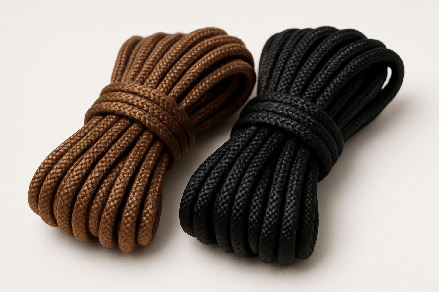 Brown, black of polyester cord