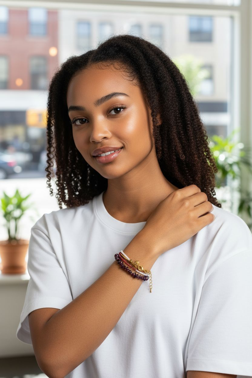 Chip Crystal Gemstone & Miyuki beads Necklace/ Bracelet 2 in 1, Adjustable Chain, Gold acorn charm