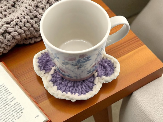 Paw Print Coasters – Crochet, Handmade, Cute Paw-Shaped Coasters for Pet Owners – Gift for Dog Moms & Dads