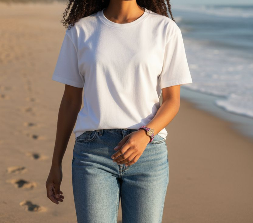 Multicolored beaded woven bracelet with genuine gemstones and 18k gold plated metal beads and clasps, Adjustable Chain. The length 7.5"-9".